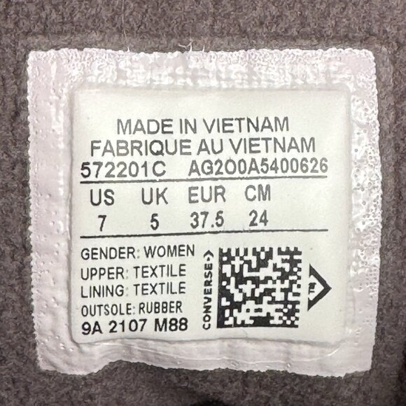 Converse Chuck Taylor All Star Platform Low Shoes Cozy Sherpa Violet Ore Women 7 - Picture 8 of 9